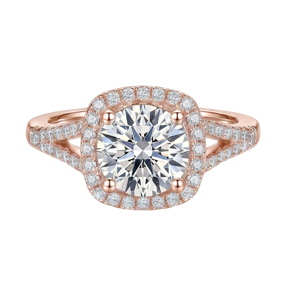 18K Rose Gold Plated, 10K Solid Rose Gold