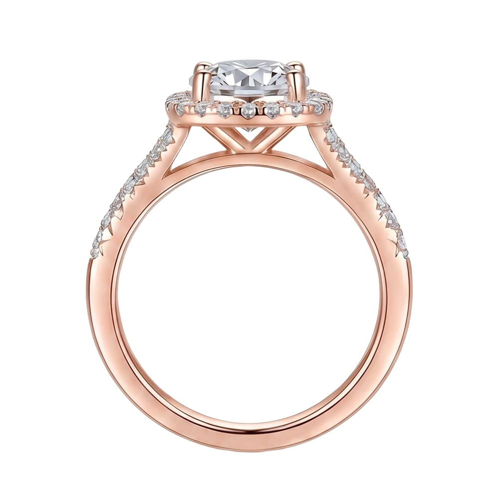 18K Rose Gold Plated, 10K Solid Rose Gold