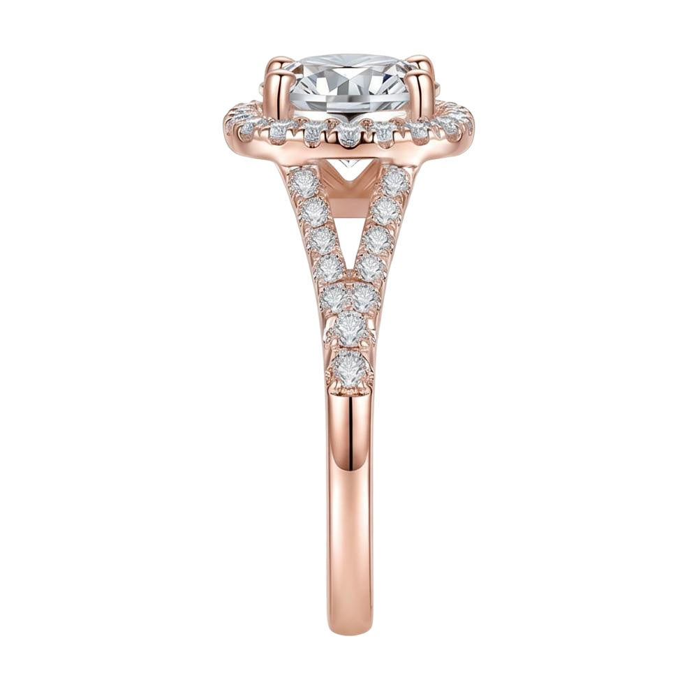 18K Rose Gold Plated, 10K Solid Rose Gold