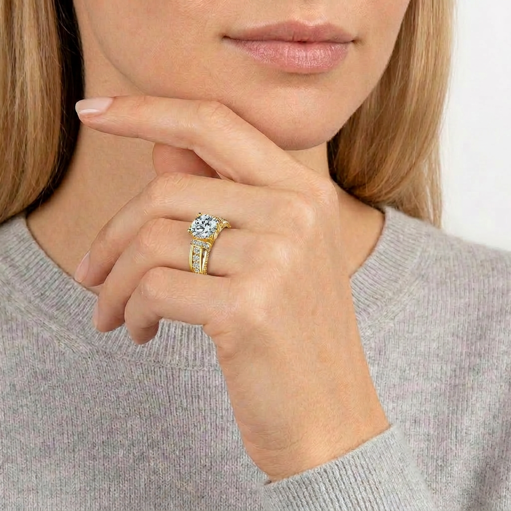 18K Yellow Gold Plated, 10K Solid Yellow Gold