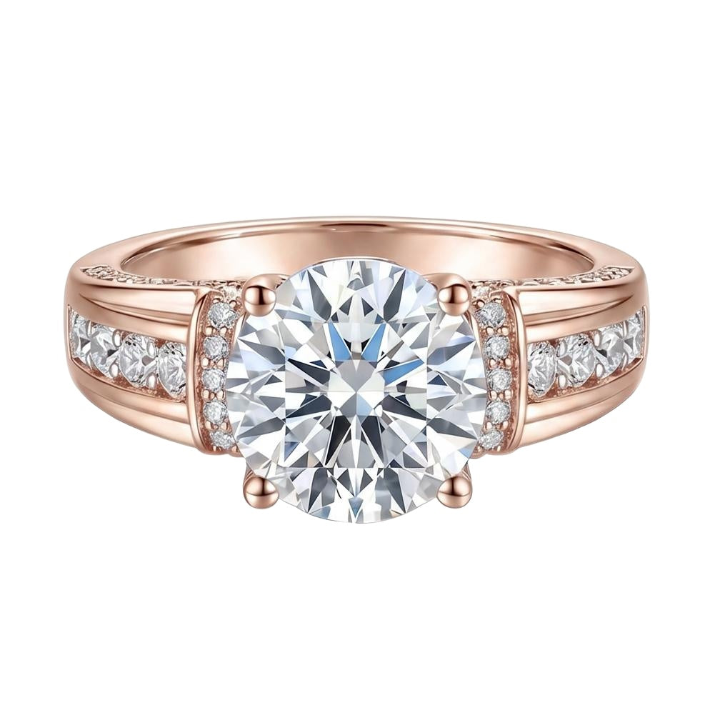 18K Rose Gold Plated, 10K Solid Rose Gold
