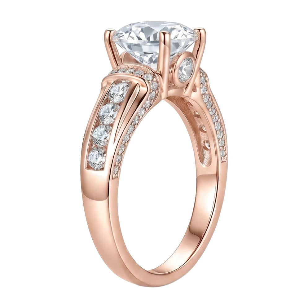 18K Rose Gold Plated, 10K Solid Rose Gold