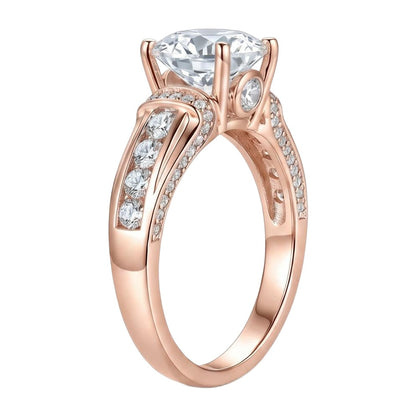 18K Rose Gold Plated, 10K Solid Rose Gold