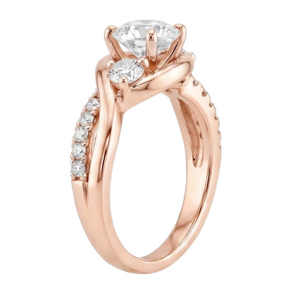 18K Rose Gold Plated, 10K Solid Rose Gold