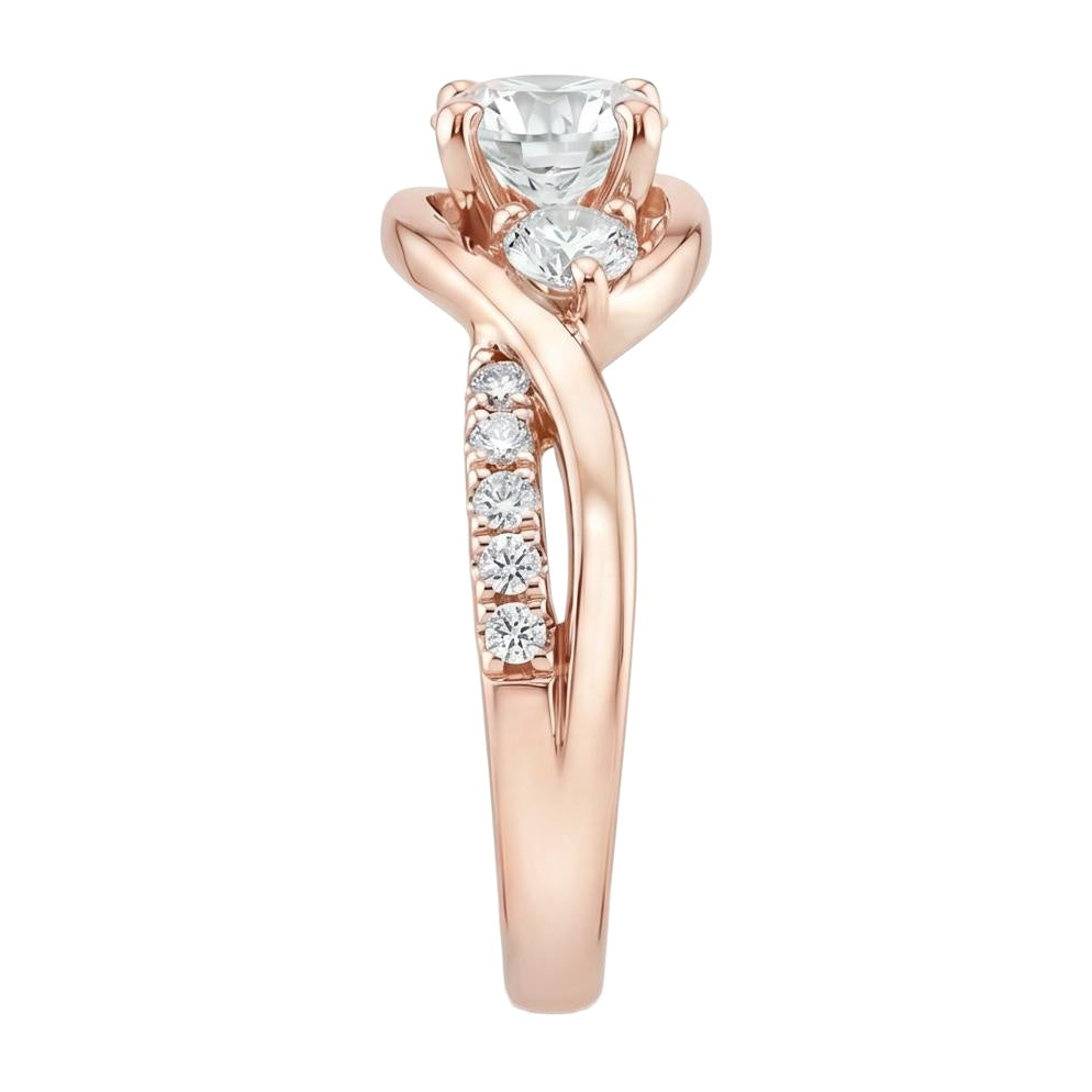 18K Rose Gold Plated, 10K Solid Rose Gold