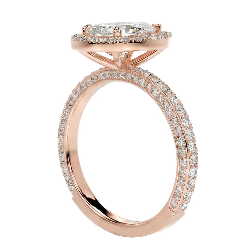 18K Rose Gold Plated, 10K Solid Rose Gold