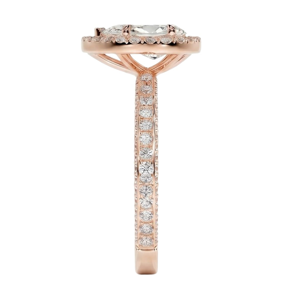 18K Rose Gold Plated, 10K Solid Rose Gold
