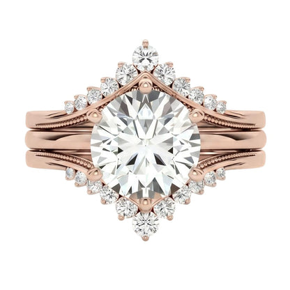 18K Rose Gold Plated, 10K Solid Rose Gold