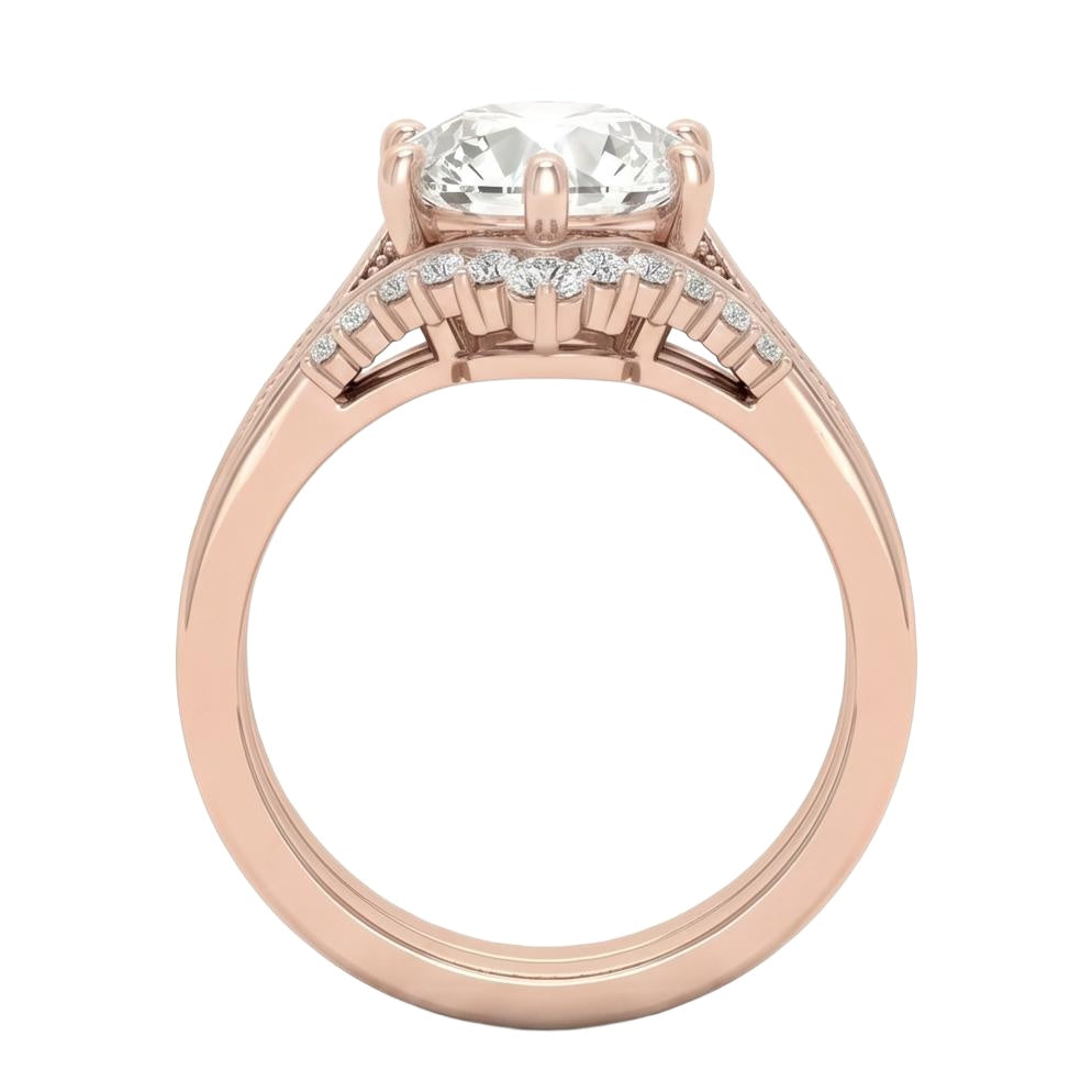 18K Rose Gold Plated, 10K Solid Rose Gold
