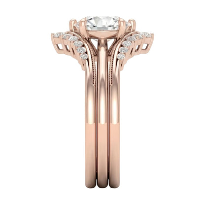 18K Rose Gold Plated, 10K Solid Rose Gold