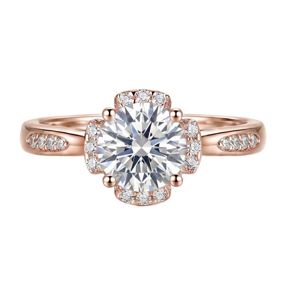 18K Rose Gold Plated, 10K Solid Rose Gold