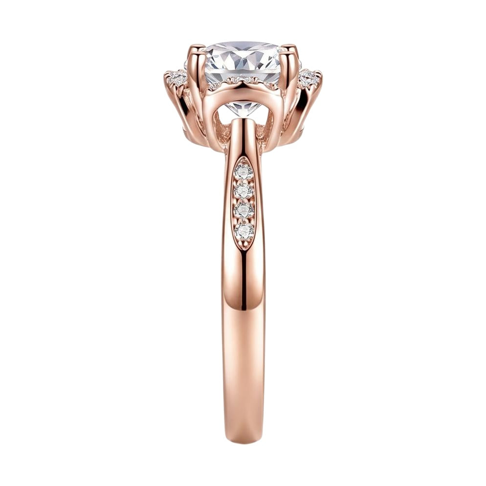 18K Rose Gold Plated, 10K Solid Rose Gold
