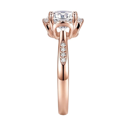 18K Rose Gold Plated, 10K Solid Rose Gold