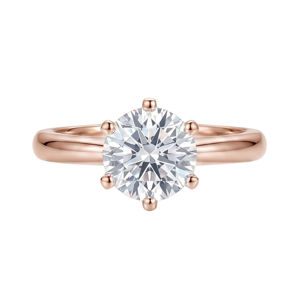 18K Rose Gold Plated, 10K Solid Rose Gold