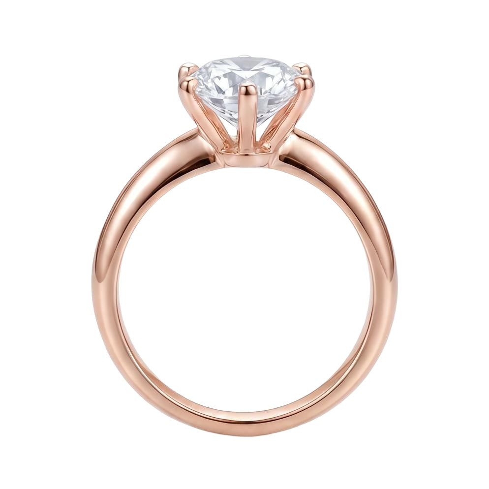 18K Rose Gold Plated, 10K Solid Rose Gold