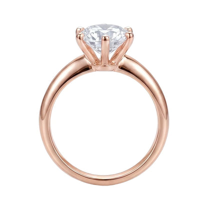 18K Rose Gold Plated, 10K Solid Rose Gold