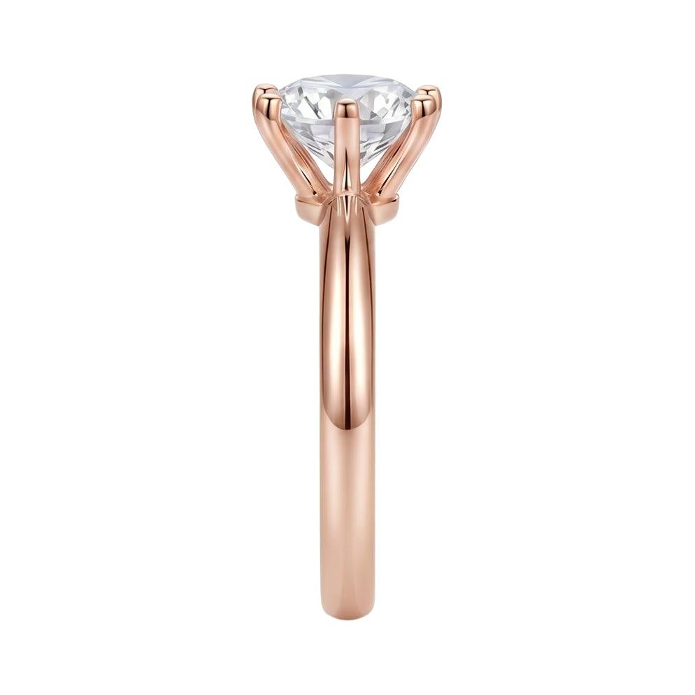 18K Rose Gold Plated, 10K Solid Rose Gold