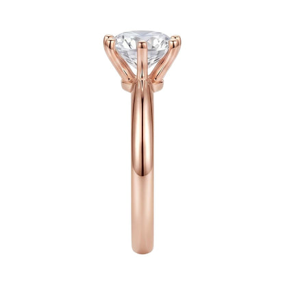 18K Rose Gold Plated, 10K Solid Rose Gold