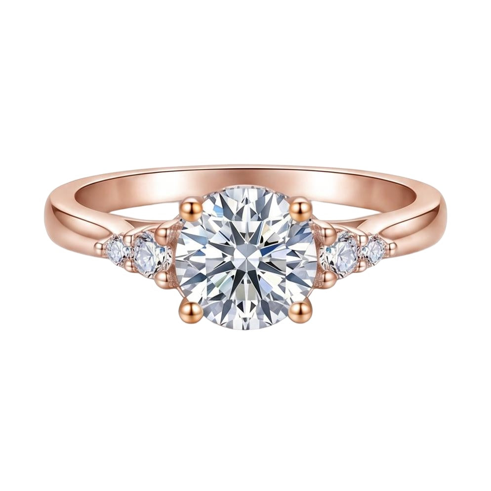 18K Rose Gold Plated, 10K Solid Rose Gold