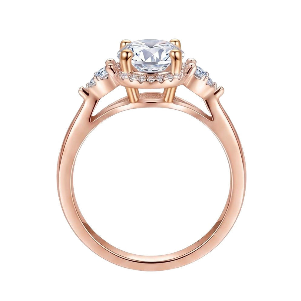 18K Rose Gold Plated, 10K Solid Rose Gold