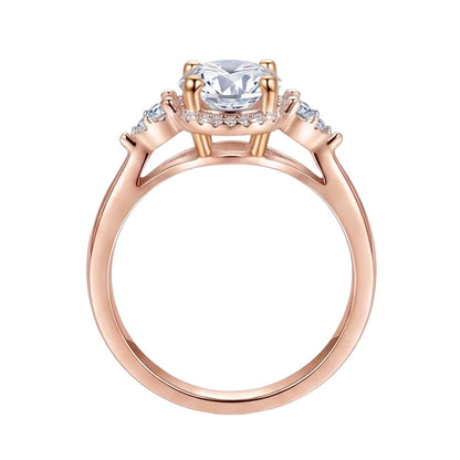 18K Rose Gold Plated, 10K Solid Rose Gold