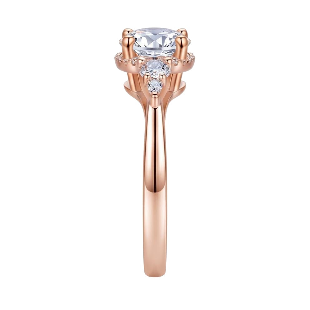 18K Rose Gold Plated, 10K Solid Rose Gold
