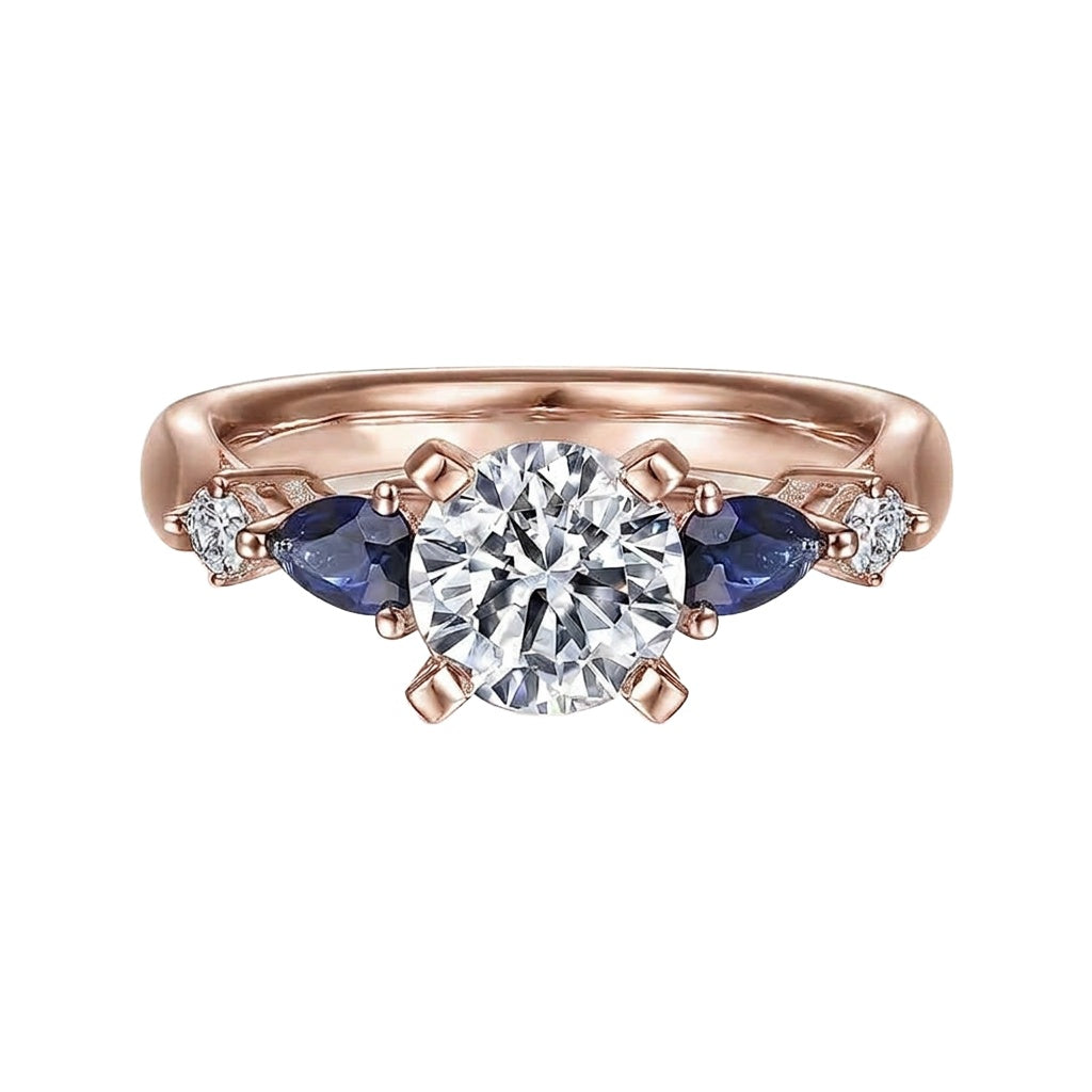 18K Rose Gold Plated, 10K Solid Rose Gold