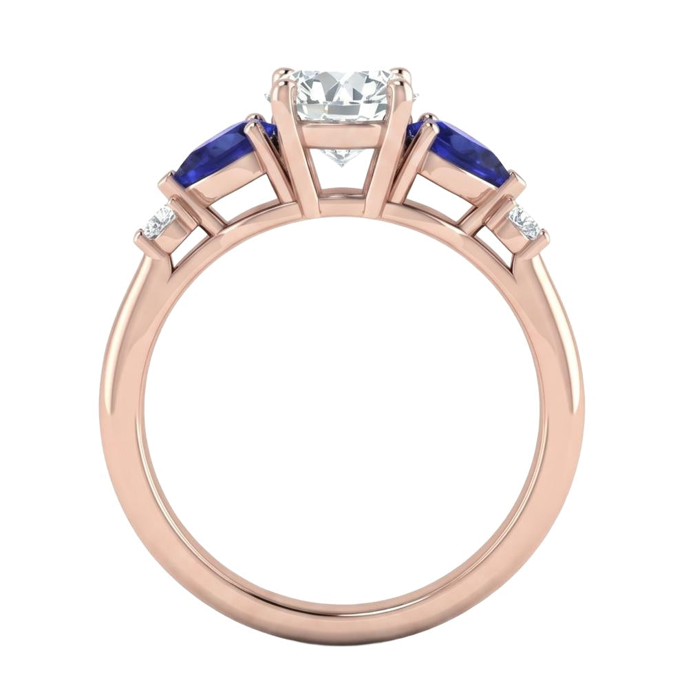 18K Rose Gold Plated, 10K Solid Rose Gold