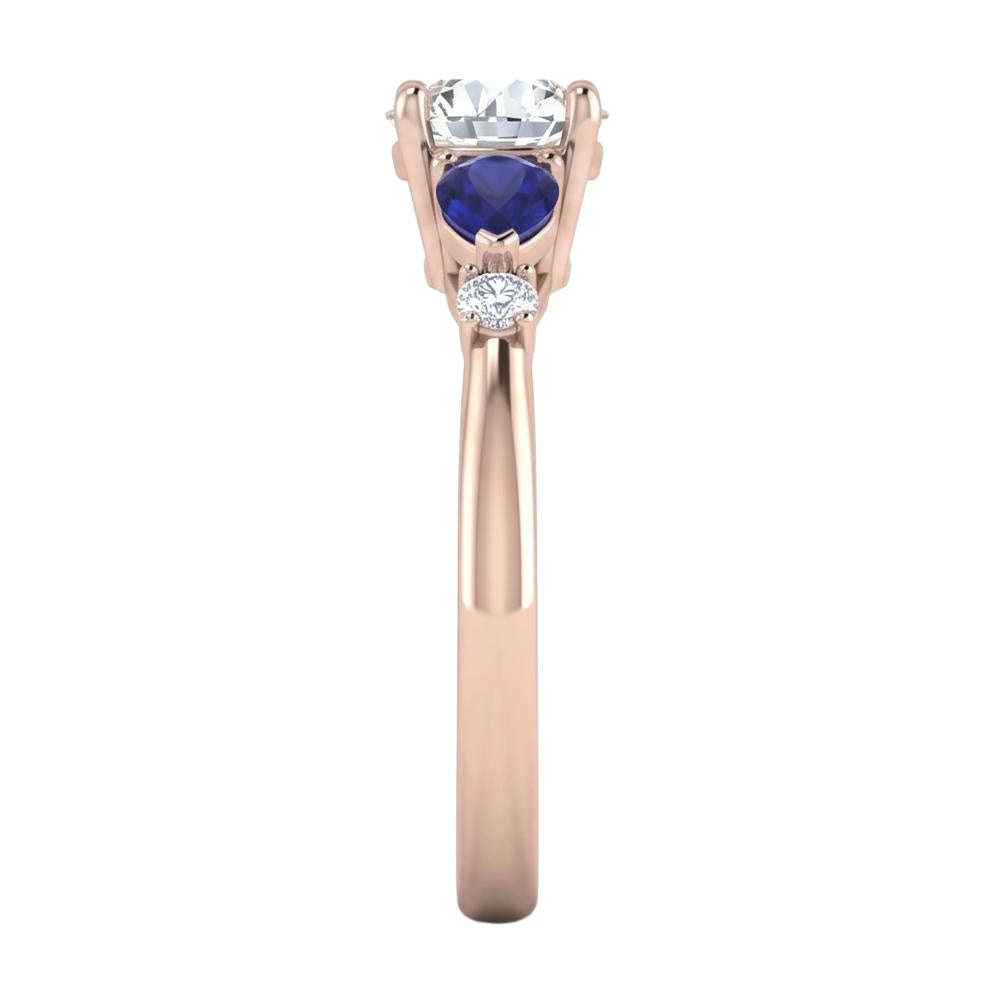 18K Rose Gold Plated, 10K Solid Rose Gold