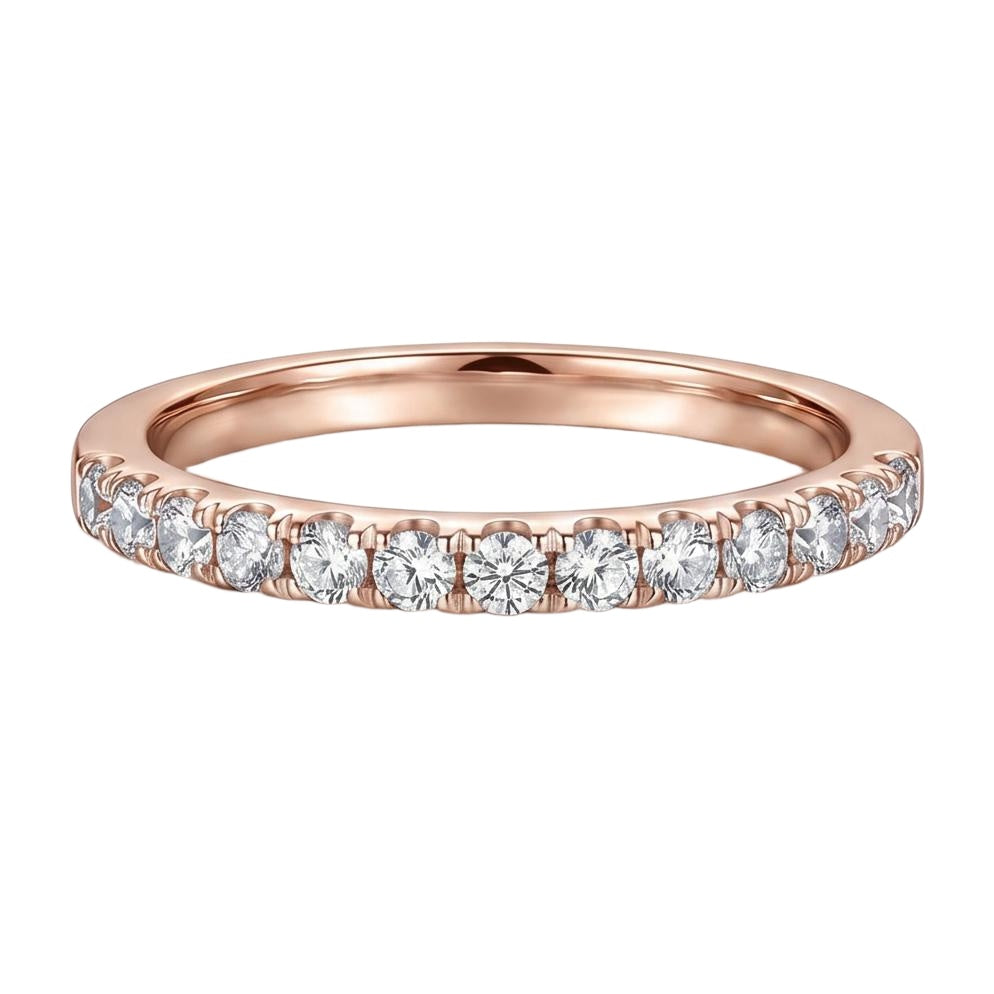 18K Rose Gold Plated, 10K Solid Rose Gold
