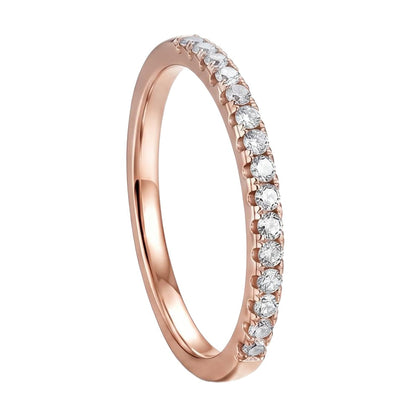 18K Rose Gold Plated, 10K Solid Rose Gold