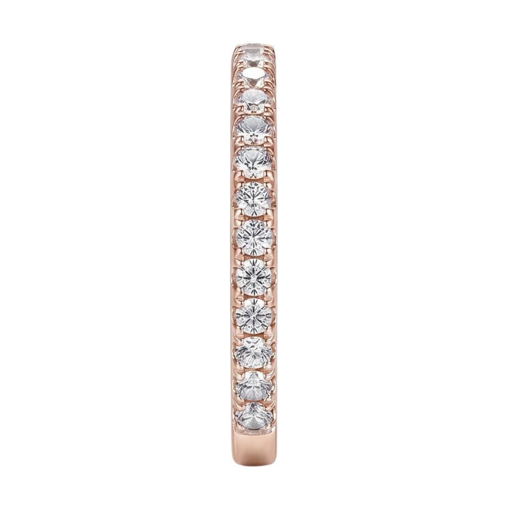 18K Rose Gold Plated, 10K Solid Rose Gold