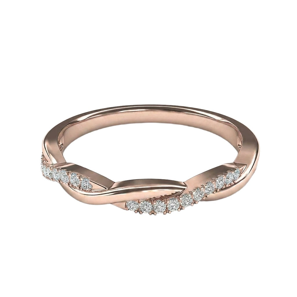 18K Rose Gold Plated, 10K Solid Rose Gold