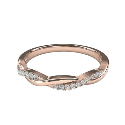 18K Rose Gold Plated, 10K Solid Rose Gold