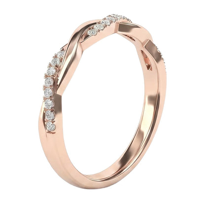 18K Rose Gold Plated, 10K Solid Rose Gold