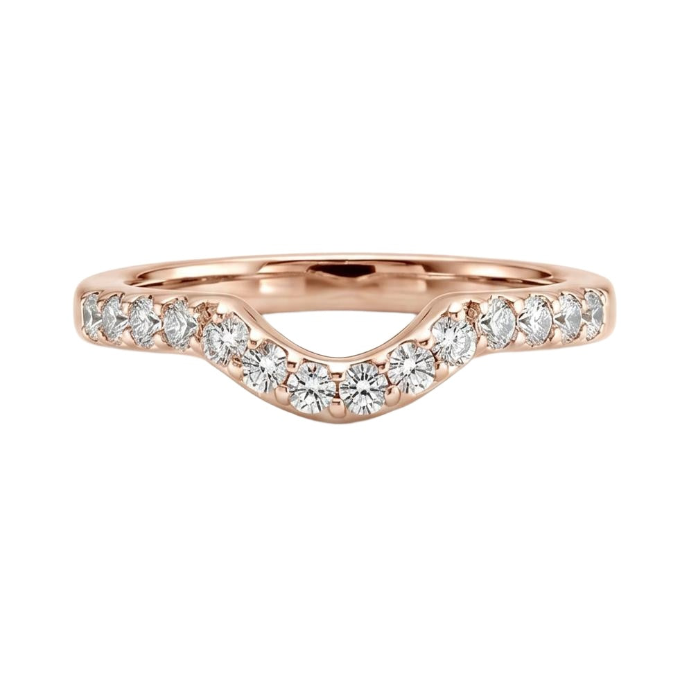 18K Rose Gold Plated, 10K Solid Rose Gold