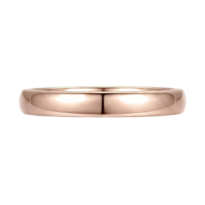 18K Rose Gold Plated, 10K Solid Rose Gold