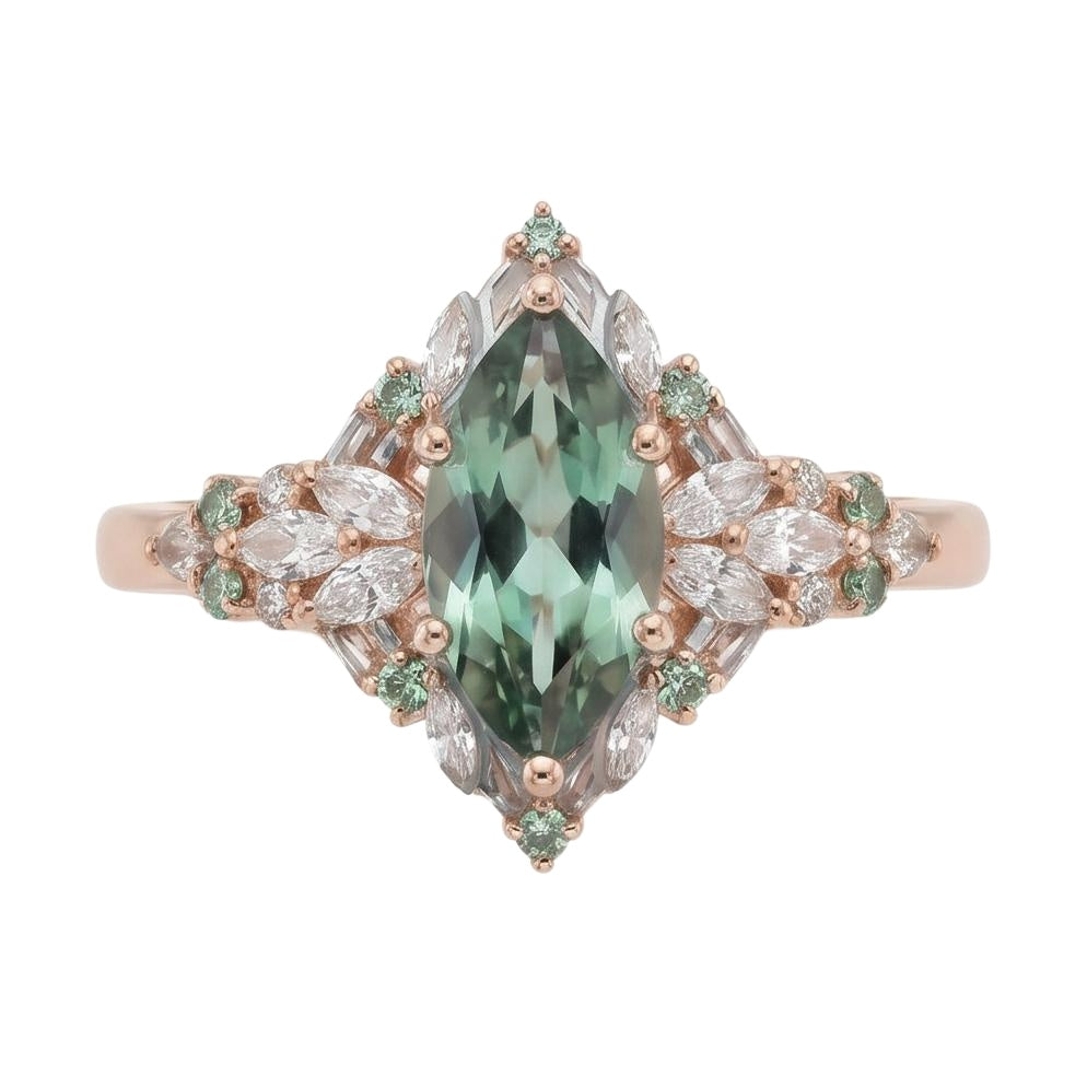 18K Rose Gold Plated, 10K Solid Rose Gold