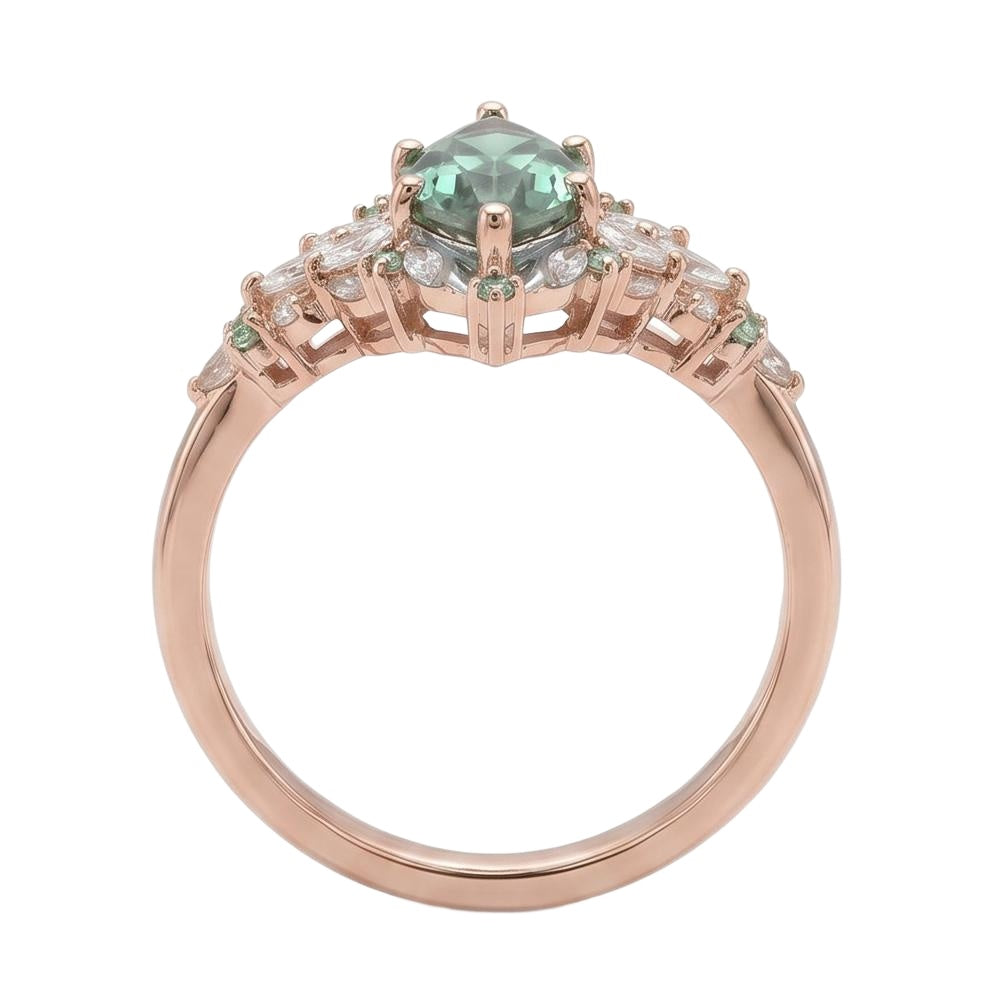 18K Rose Gold Plated, 10K Solid Rose Gold