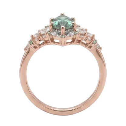 18K Rose Gold Plated, 10K Solid Rose Gold