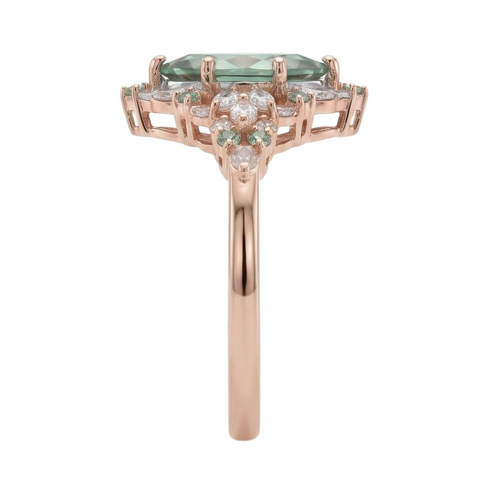 18K Rose Gold Plated, 10K Solid Rose Gold