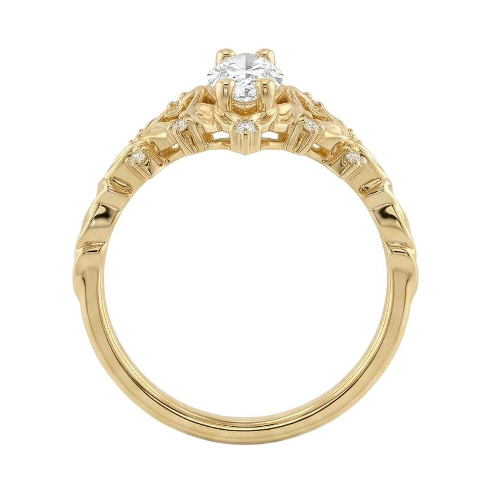 18K Yellow Gold Plated, 10K Solid Yellow Gold