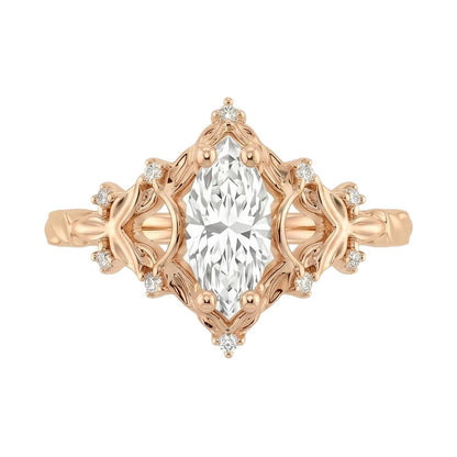18K Rose Gold Plated, 10K Solid Rose Gold