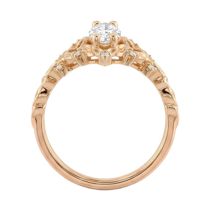 18K Rose Gold Plated, 10K Solid Rose Gold