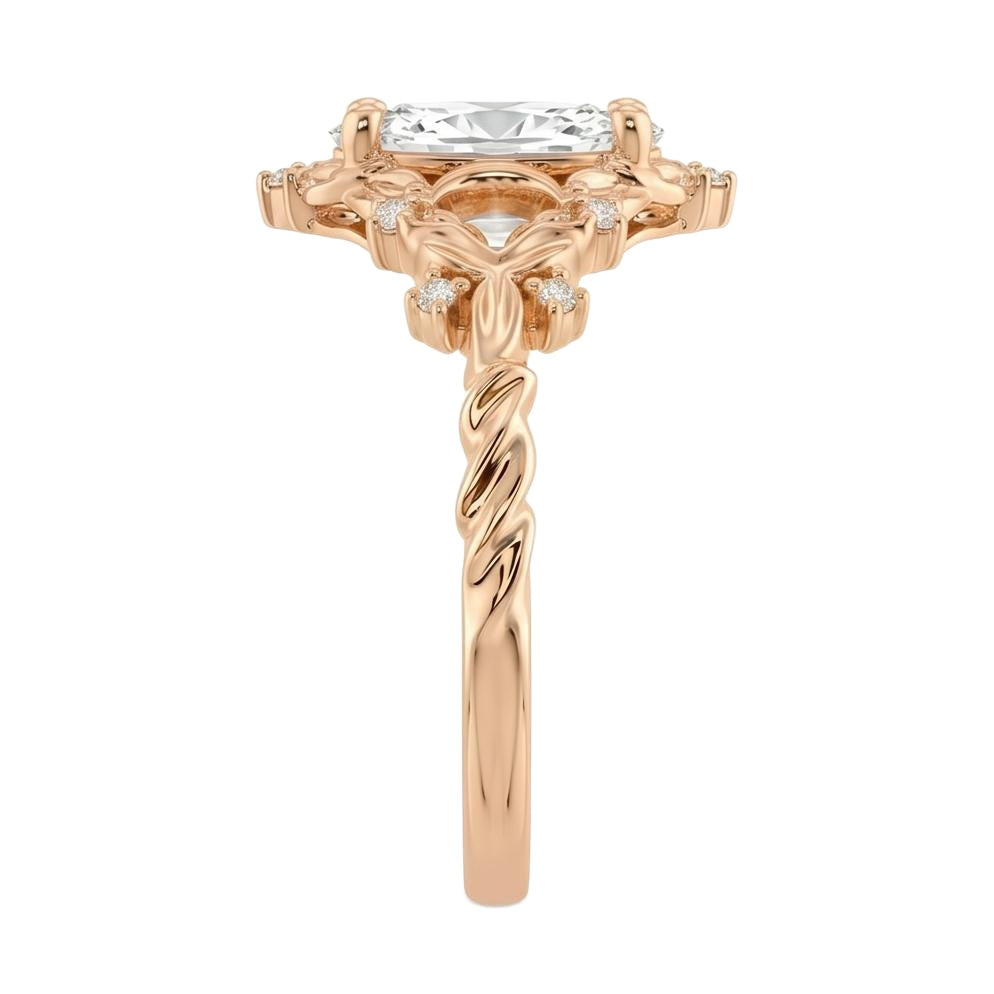 18K Rose Gold Plated, 10K Solid Rose Gold