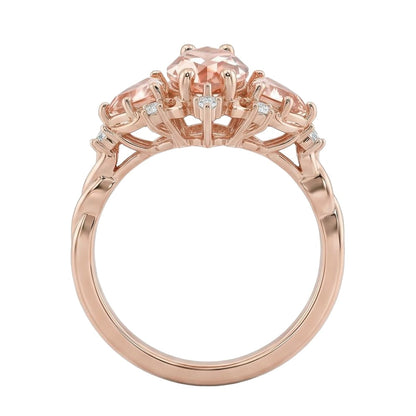 18K Rose Gold Plated, 10K Solid Rose Gold