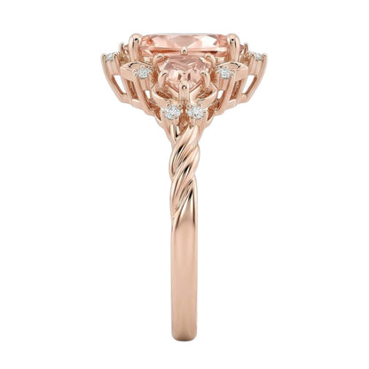18K Rose Gold Plated, 10K Solid Rose Gold