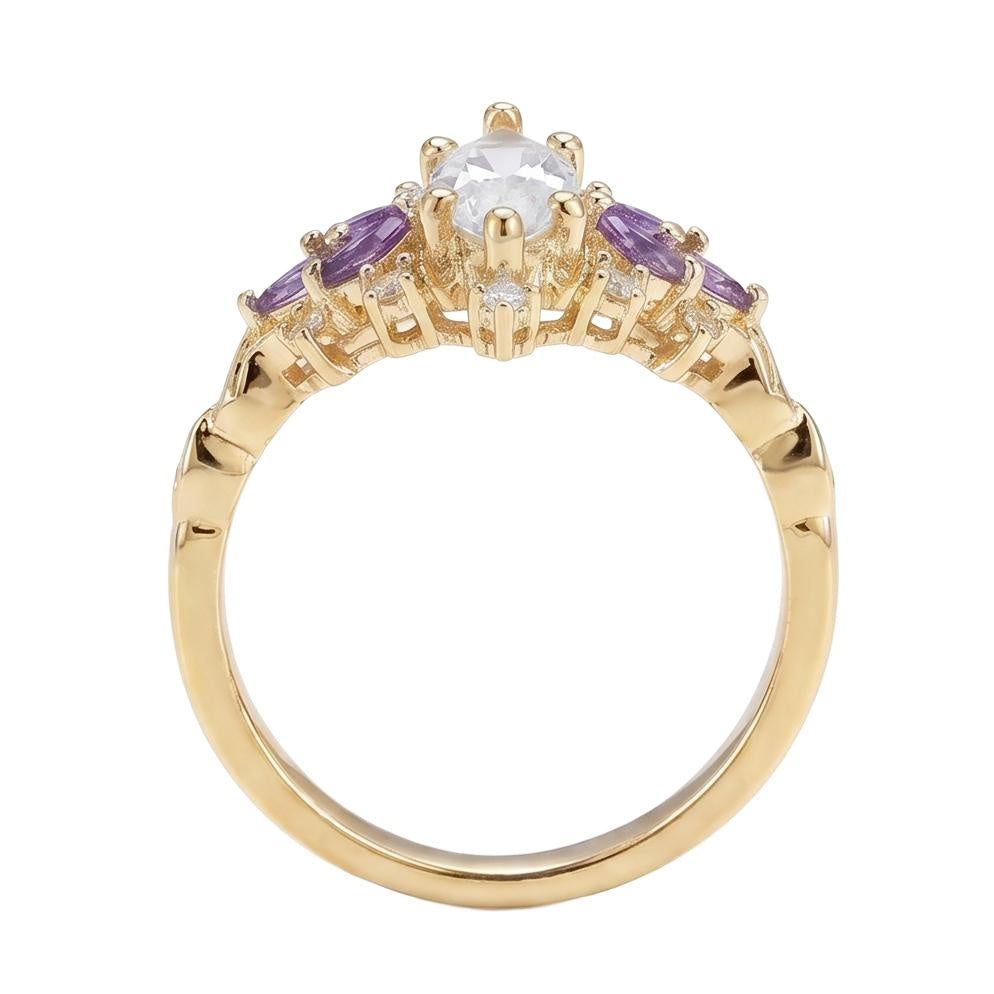 18K Yellow Gold Plated, 10K Solid Yellow Gold