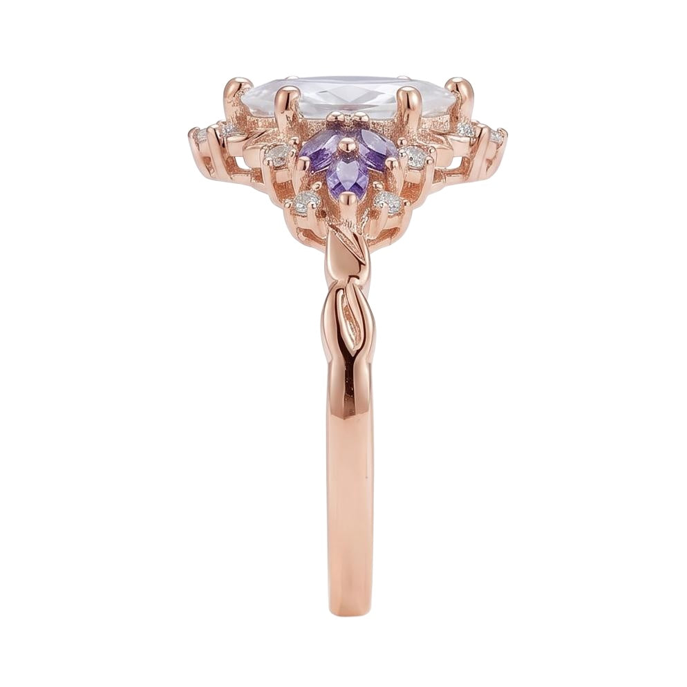 18K Rose Gold Plated, 10K Solid Rose Gold