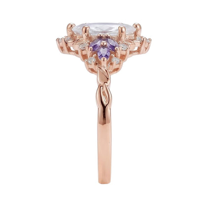 18K Rose Gold Plated, 10K Solid Rose Gold